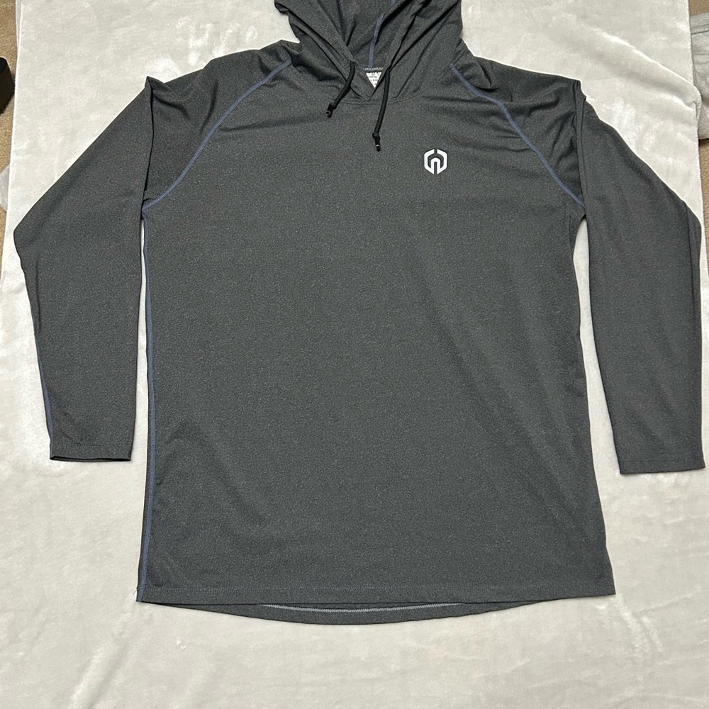 NELEUS Hoodie Adult Large Gray Long Sleeve